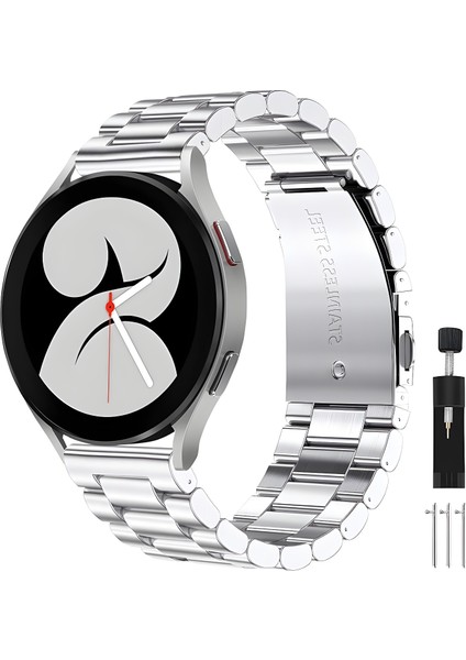 Huawei Watch Gt-Gt2-Gt3 Elegant-Gt4 42MM ve 20MM Uyumlu A+Kalite Paslanmaz Çelik Baklalı Kordon