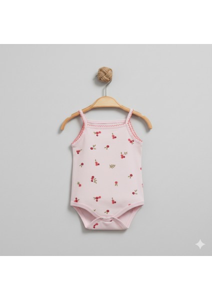 3 Adet Kız Bebek Body, Kız Bebek Çıtçıtlı Badi, Yenidoğan Bebek Body Askılı modelleri