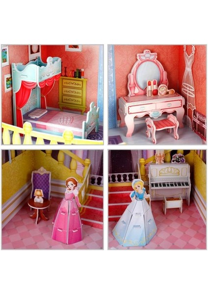 Nessiworld Cubicfun Peri Masalı Şatosu 3D Puzzle modelleri