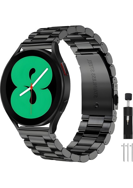 Galaxy Watch 4/5/6/7/fe/40/44/classic/42/43/46/47 Uyumlu 20MM A+Kalite Paslanmaz Çelik Bakla Kordon