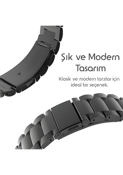 Huawei Watch Gt-Gt2-Gt3 Elegant-Gt4 42MM ve 20MM Uyumlu A+Kalite Paslanmaz Çelik Baklalı Kordon fiyatları