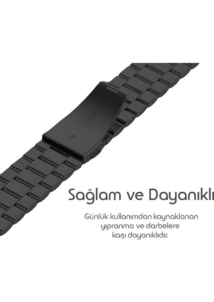 Huawei Watch Gt-Gt2-Gt3 Elegant-Gt4 42MM ve 20MM Uyumlu A+Kalite Paslanmaz Çelik Baklalı Kordon indirimleri