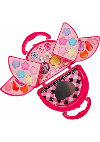 Nessiworld Pretty Pinky 3 Katlı Pembe Çantalı Makyaj Seti