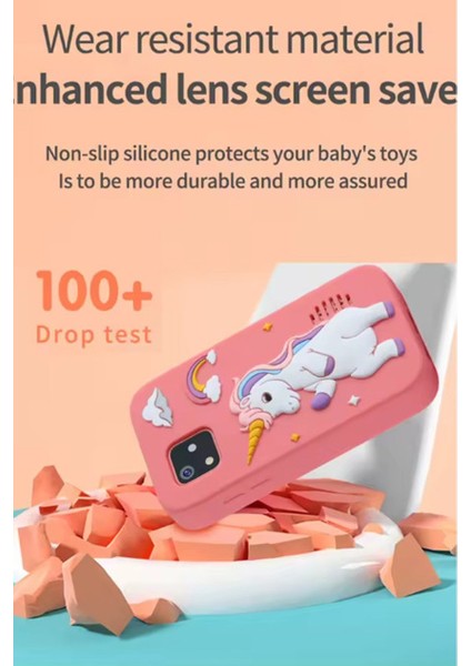 Akıllı Telefon Görünümlü Çocuk Kamerası Çift Kameralı 2.0 Inc 48 Mp 1080P Mp3 Çalar 3 Yaş Üstü modelleri