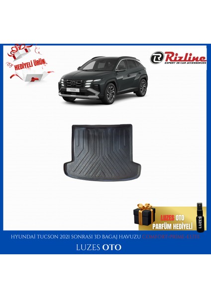 Hyundai Tucson 3D Bagaj Havuzu (Comfort-Prime-Elite) 2022 Model Uyumlu