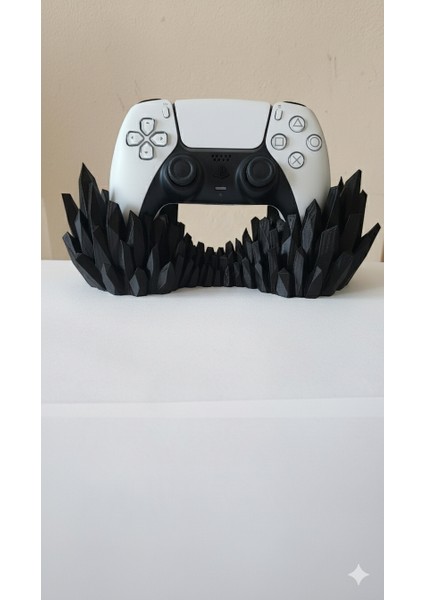 Kristal Tasarım Gamepad Standı | Ps5 Ps4 Xbox Pc Uyumlu | 3D Baskı Dekoratif Tutucu