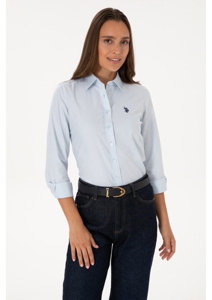 Kadın Açık Mavi Gömlek Basic 50308023-VR003 modelleri