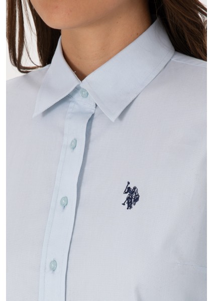 Kadın Açık Mavi Gömlek Basic 50308023-VR003