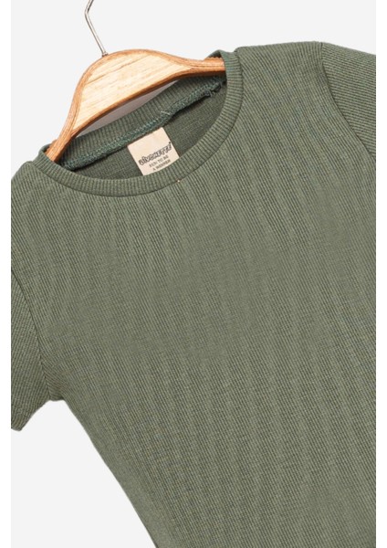 Kız Çocuk Kaşkorse Kısa Kollu T-Shirt -Çocuk Giyim fiyatları
