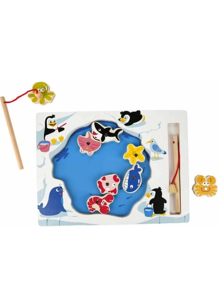 Nessiworld Woody Ahşap Mıknatıslı Balık Tutma Oyunu