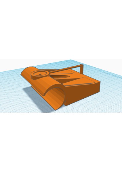 25 mm Bir Boru Için Geç Tutucu (Plastik Aparattır!!!) 3D