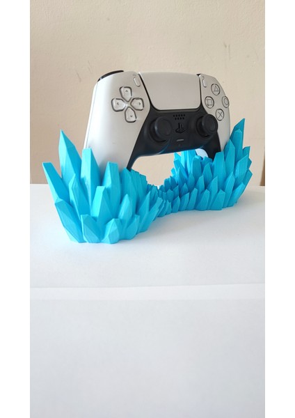 Kristal Tasarım Gamepad Standı | Ps5 Ps4 Xbox Pc Uyumlu | 3D Baskı Dekoratif Tutucu modelleri