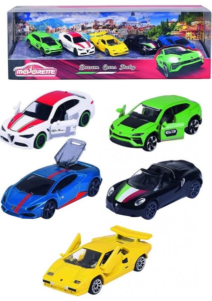 Nessiworld Majorette Dream Cars Italy 5'li Koleksiyon Paketi