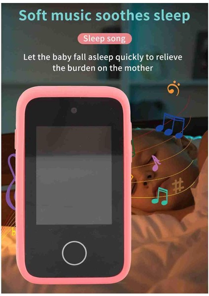 Akıllı Telefon Görünümlü Çocuk Kamerası Çift Kameralı 2.0 Inc 48 Mp 1080P Mp3 Çalar 3 Yaş Üstü