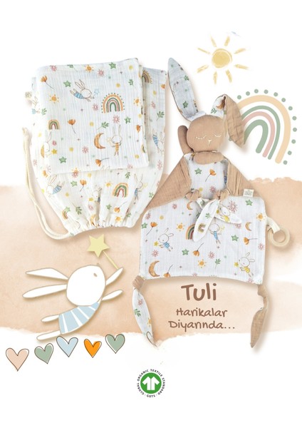 Tuli Harikalar Diyarında Baby Shower Müslin Bebek Hediye Seti fırsatları