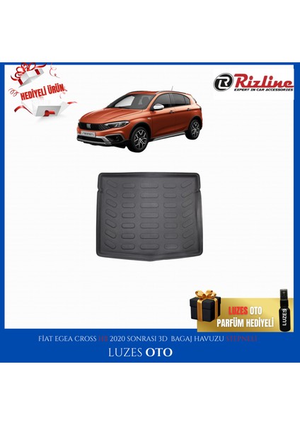 Fiat Egea Cross 3D Bagaj Havuzu (Stepneli) 2022 Model Uyumlu