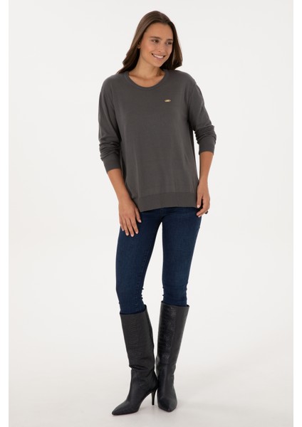 Kadın Gri Kazak /triko 50307735-VR024 fırsatları