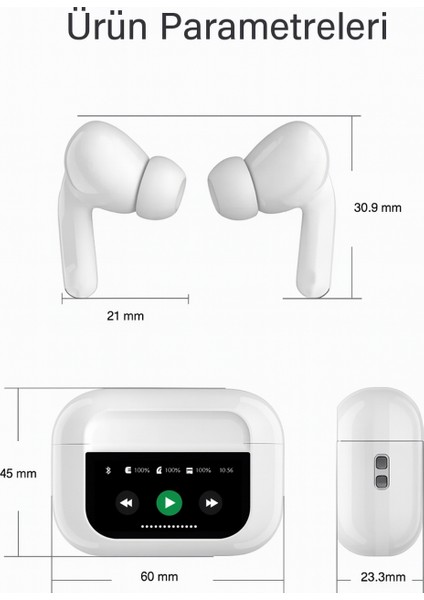 Orgiinal Anc Gürültü Engelleyici Ekranlı Kablosuz Kulaklık 32 Saat Uzun Pil Ömrü