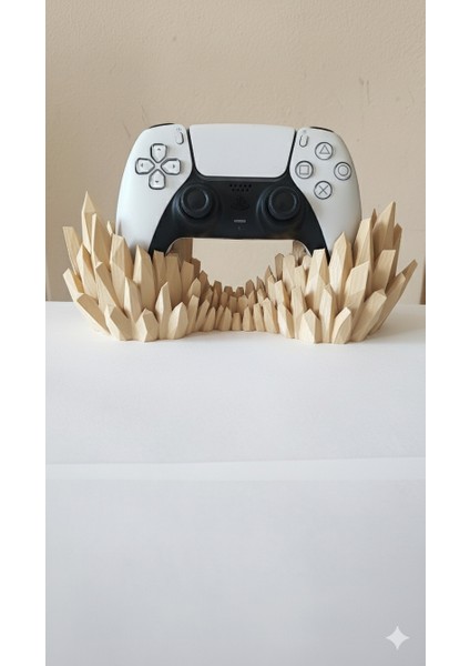 Kristal Tasarım Gamepad Standı | Ps5 Ps4 Xbox Pc Uyumlu | 3D Baskı Dekoratif Tutucu