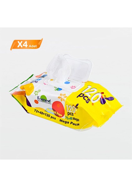 Islak Mendil 120 Li 4 Adet modelleri