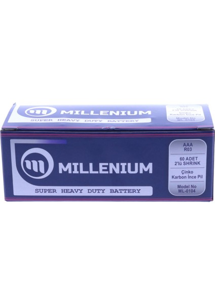 ML-0104 Aaa Ince Kalem Pil 60*lık Kutu