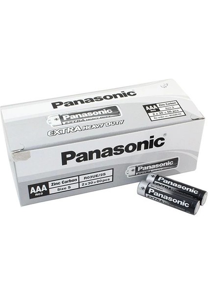Panasonic Manganez Ince Kalem Aaa Pil 60'lı Paket