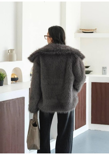 Yeni Sezon Şal Yaka Ithal Premium Suni Kürk Kaban fırsatları