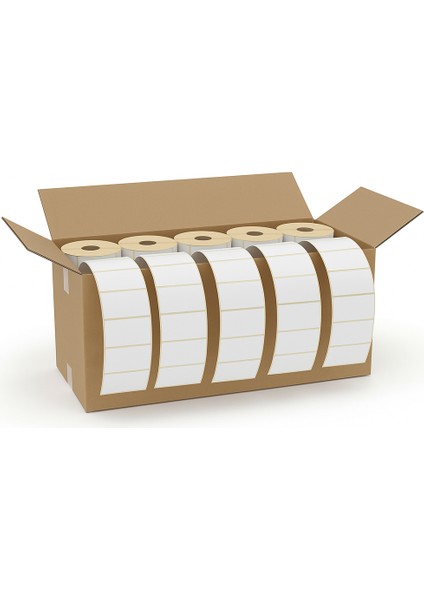 100X150 mm Barkod Termal Etiket 500 Net Sarım 25 Rulo 1 Koli (Toplam 12500 Sarım) fiyatları