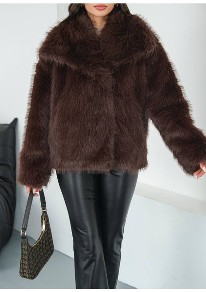 Yeni Sezon Şal Yaka Ithal Premium Suni Kürk Kaban fiyatları