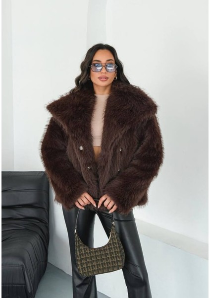 Yeni Sezon Şal Yaka Ithal Premium Suni Kürk Kaban modelleri