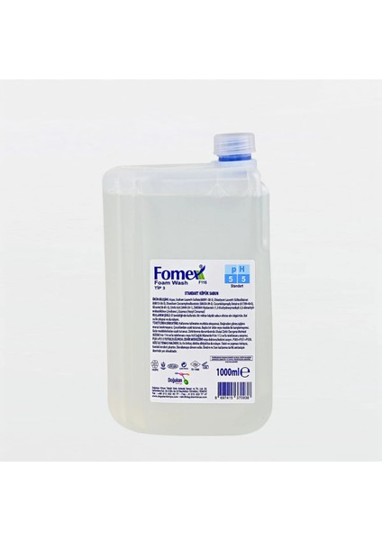 F116 Köpük Sabun Ph 5.5 1000 ml Standart