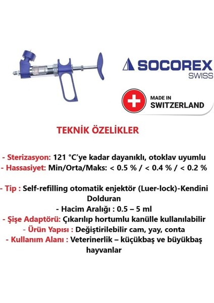 Rumi Otomatik Enjektör-Şişe Adaptörlü 0.5-5 ml fiyatları