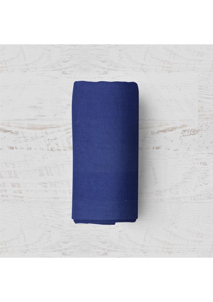 Makiteks Yüzde Yüz Pamuklu Lacivert 100X200+50X70 Tek Kişilik Lastikli Çarşaf Takımı