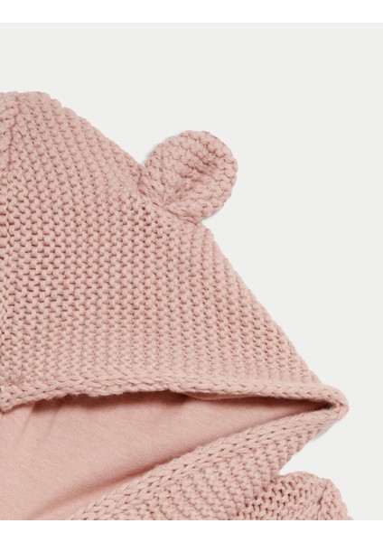 Saf Pamuk Kapşonlu Hırka (0-3 Yaş) modelleri