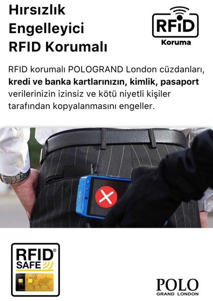 Orijinal Otomatik Mekanizmalı Kutulu Rfid Korumalı Hırsızlık Engelleyici Para & Kartlıklı Cüzdan fiyatları