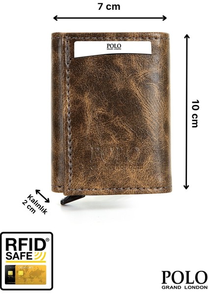 Orijinal Otomatik Mekanizmalı Kutulu Rfid Korumalı Hırsızlık Engelleyici Para & Kartlıklı Cüzdan modelleri