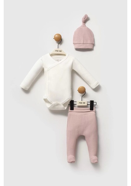 Moi Noi Şapkalı Badi Pantolon Takım MNB5345 Mürdüm fiyatları