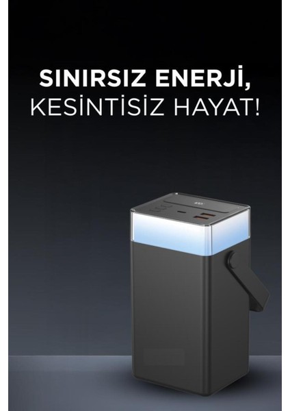 1061 60.000 Mah Type-C Lightning 22,5 W Hızlı Şarj Rgb LED Işıklı Powerbank modelleri