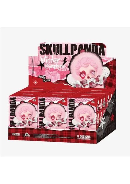 Skull Panda Peluş Oyuncak Anahtarlık Sürpriz Kutusunda