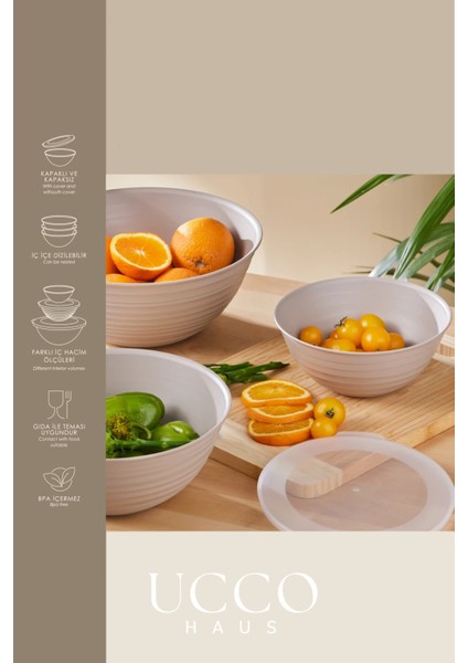 3’lü Saklama Kabı Seti 1+2+3 Litre Kapaklı Gıda Saklama Mikrodalga Buzdolabı Uyumlu Pinterest Kase fırsatları