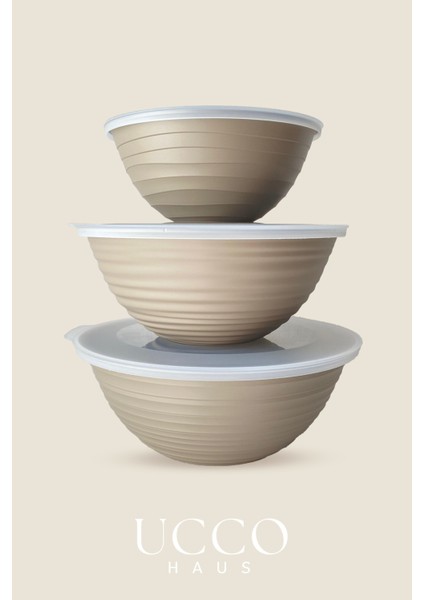 3’lü Saklama Kabı Seti 1+2+3 Litre Kapaklı Gıda Saklama Mikrodalga Buzdolabı Uyumlu Pinterest Kase