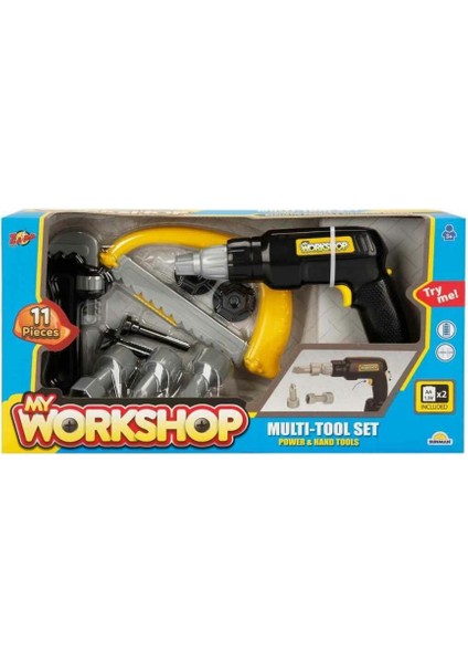 Nessiworld 4622 Zapp Toys My Workshop Elektronik Tornavida Tamir Seti 11 Parça