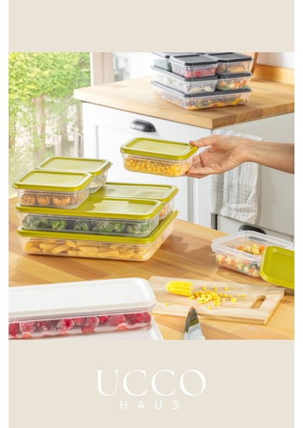 4’lü 8 Parça Saklama Kabı Seti | Buzdolabı ve Dolap Düzenleyici Buzluk Kabı Erzak Kabı Organizer fiyatları