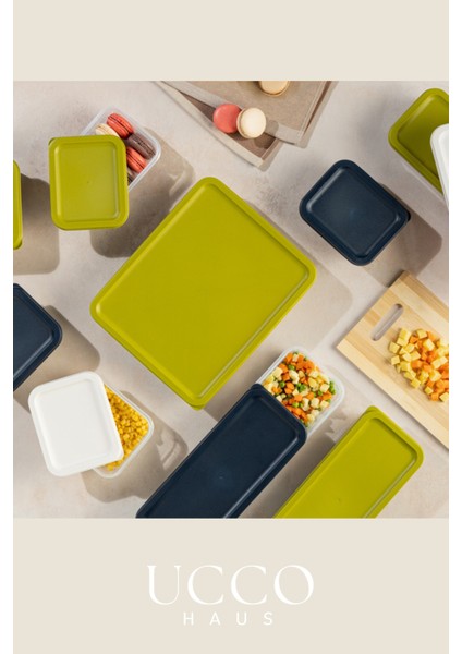 4’lü 8 Parça Saklama Kabı Seti | Buzdolabı ve Dolap Düzenleyici Buzluk Kabı Erzak Kabı Organizer fırsatları