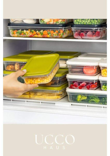 4’lü 8 Parça Saklama Kabı Seti | Buzdolabı ve Dolap Düzenleyici Buzluk Kabı Erzak Kabı Organizer indirimleri