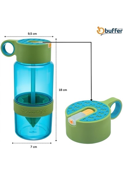 Narenciye Limon Sıkmalı Pratik Detoks Toksin Atıcı Su Matarası Spor Şişesi fiyatları