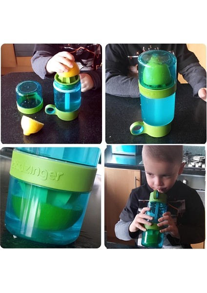 Narenciye Limon Sıkmalı Pratik Detoks Toksin Atıcı Su Matarası Spor Şişesi indirimleri