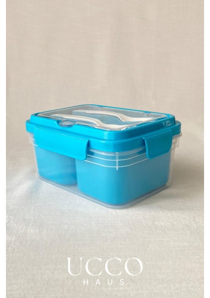 2 Bölmeli 1700 ml Sızdırmaz Saklama ve Beslenme Kabı – Kaşık Çatal, Çıkabilir Iç Hazne, Pp 7 Parça indirimleri