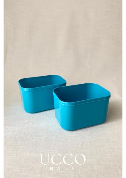 2 Bölmeli 1700 ml Sızdırmaz Saklama ve Beslenme Kabı – Kaşık Çatal, Çıkabilir Iç Hazne, Pp 7 Parça