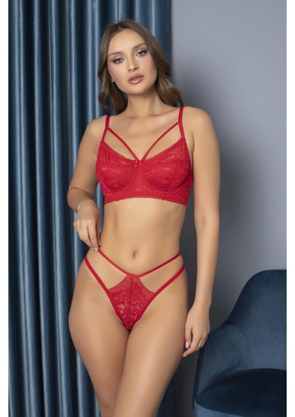 Desire Bralet Takım - Kırmızı